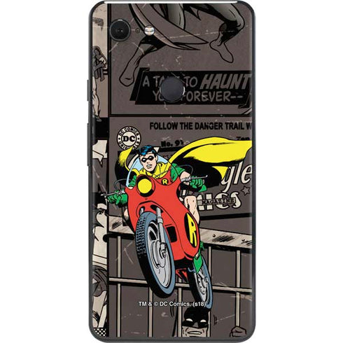 DC Comics Robin Vintage Action pose pattern Google Pixel 3 XL Skin
